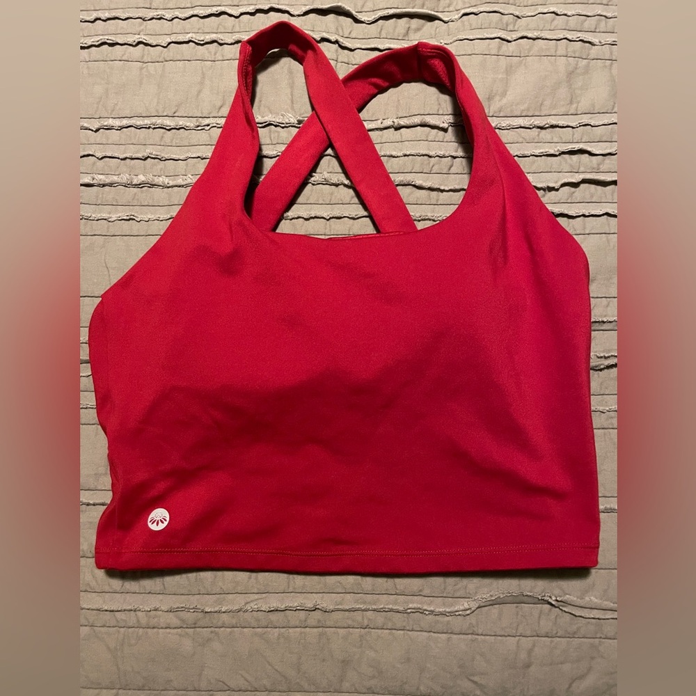 Senita Athletics Harmony Crop Top Cherry